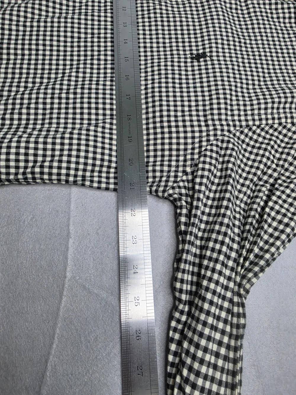 2- Polo Ralph Lauren Classic Fit Gingham Stretch Poplin‎ Long Sleeve Shirt Large